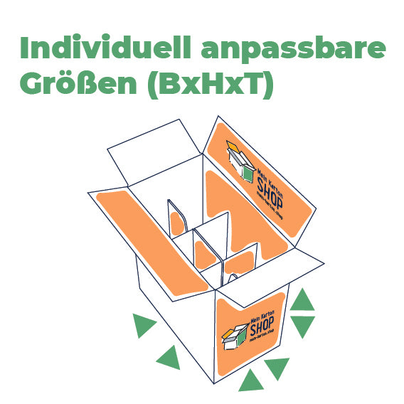 Flaschenkarton mit Gefache - Mein Karton Shop