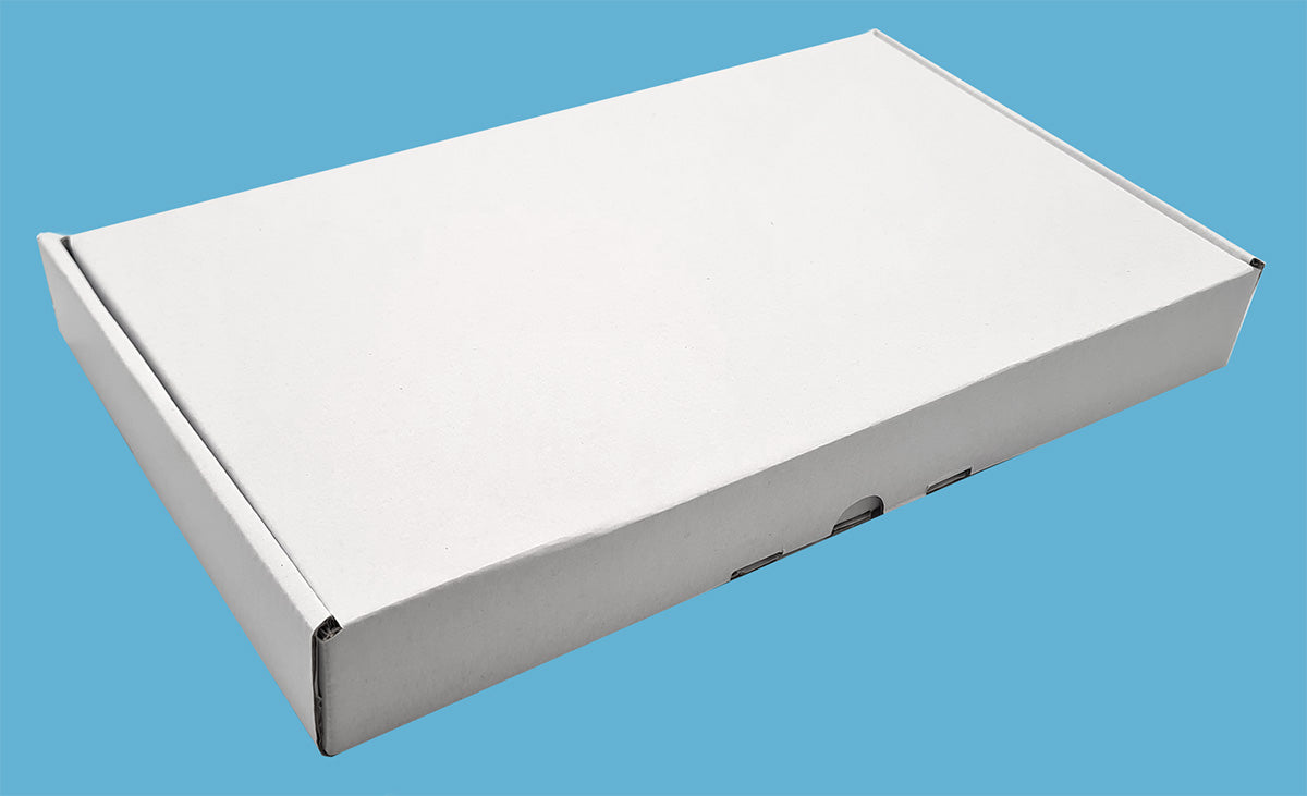 Klappdeckelkarton Maxibriefkarton 100x100x100 Mm – Weiß, Einwellig, Von WePack, Aus Polen