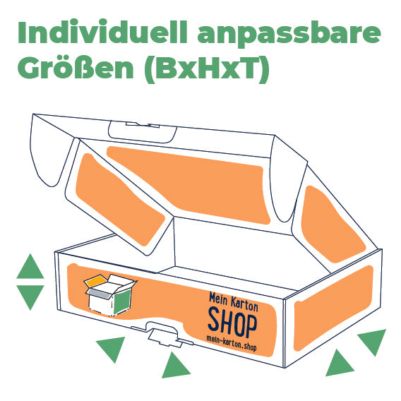 Klappdeckelkarton mit Postsicherungslasche - Mein Karton Shop