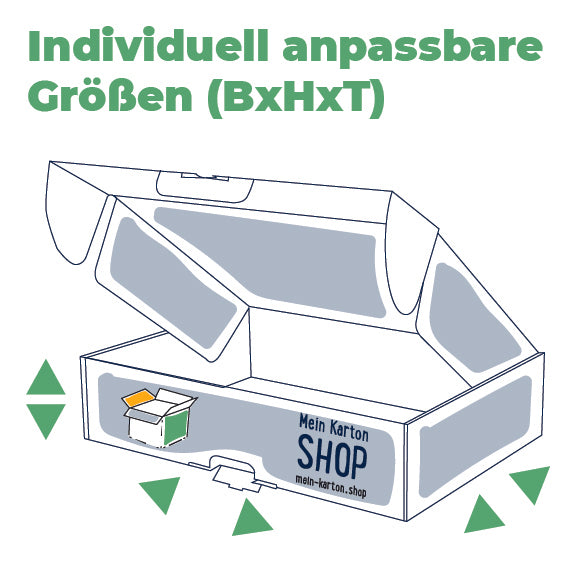 Klappdeckelkarton mit Postsicherungslasche
